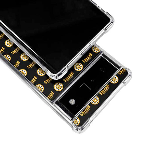 NHL Boston Bruins Pattern Google Pixel 6 Clear Case